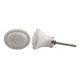 White Oval Ceramic Cabinet Knob